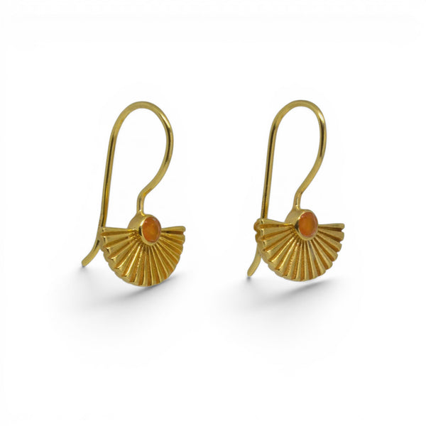 Beyond Biasa Textured Fan Earrings