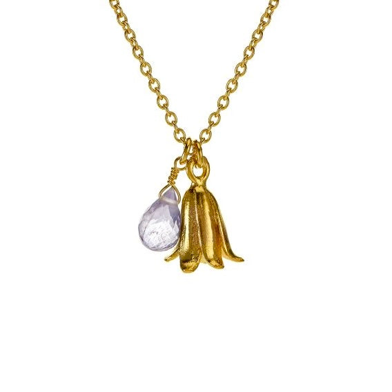 Alex Monroe Little Gold Bluebell Necklace