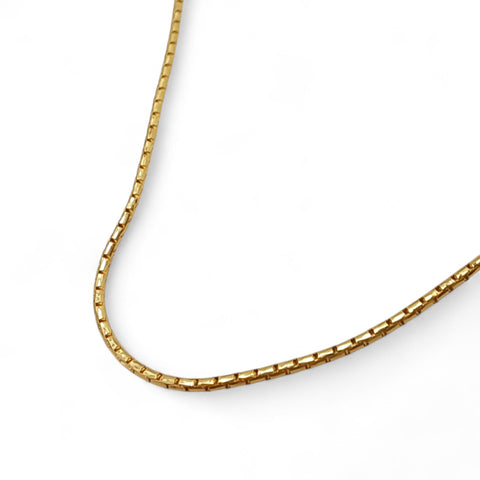 9ct Gold 16-18" Anaconda Chain Necklace - Light Weight