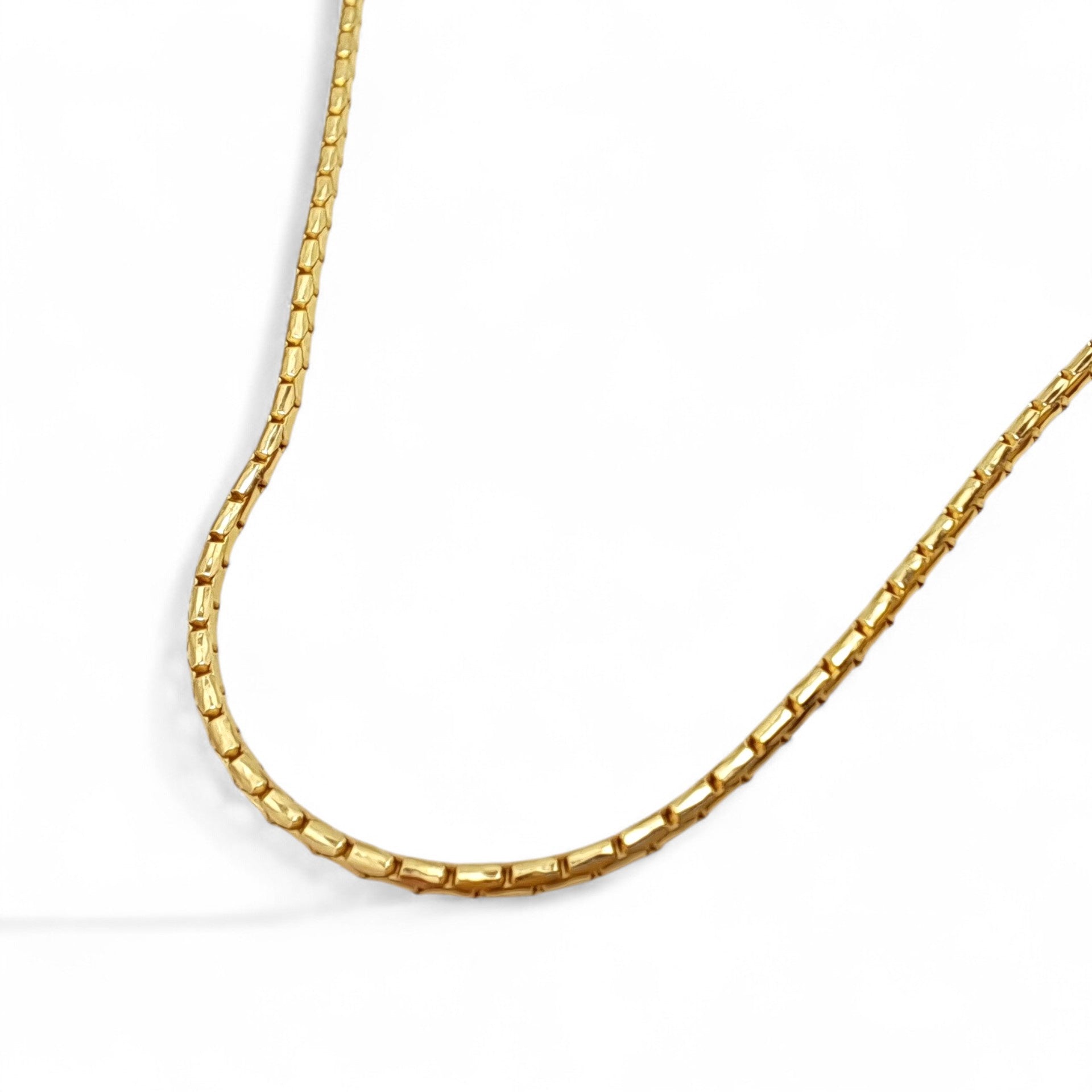 9ct Gold 16-18" Anaconda Chain Necklace - Medium Weight