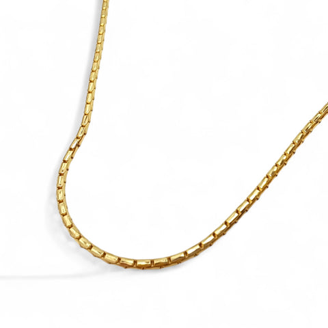 9ct Gold 16-18" Anaconda Chain Necklace - Medium Weight