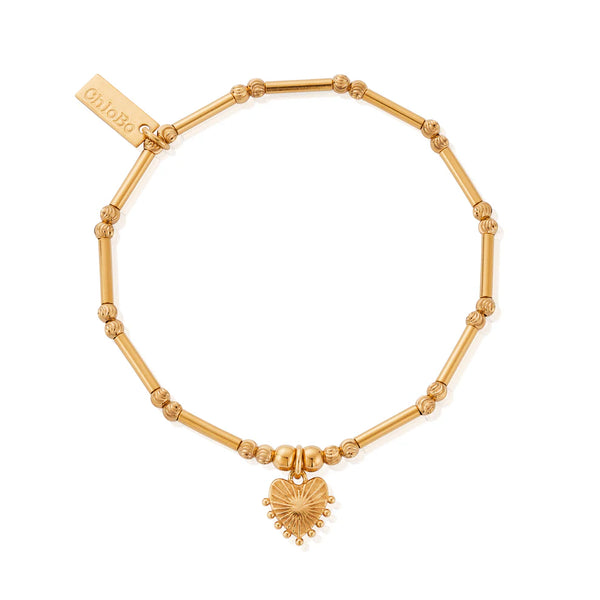 ChloBo Dainty Moon Cut Sparkle Glowing Beauty Bracelet