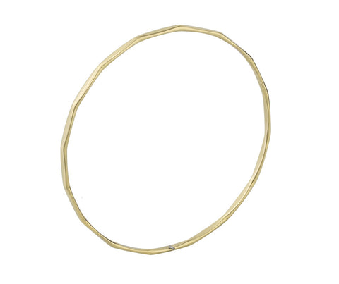 9ct Gold Faceted Bangle