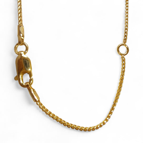 9ct Gold 16-18" Franco Fox Chain Necklace - Medium Weight
