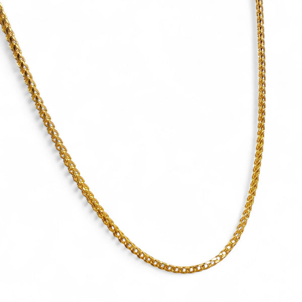 9ct Gold 16-18" Franco Fox Chain Necklace - Medium Weight