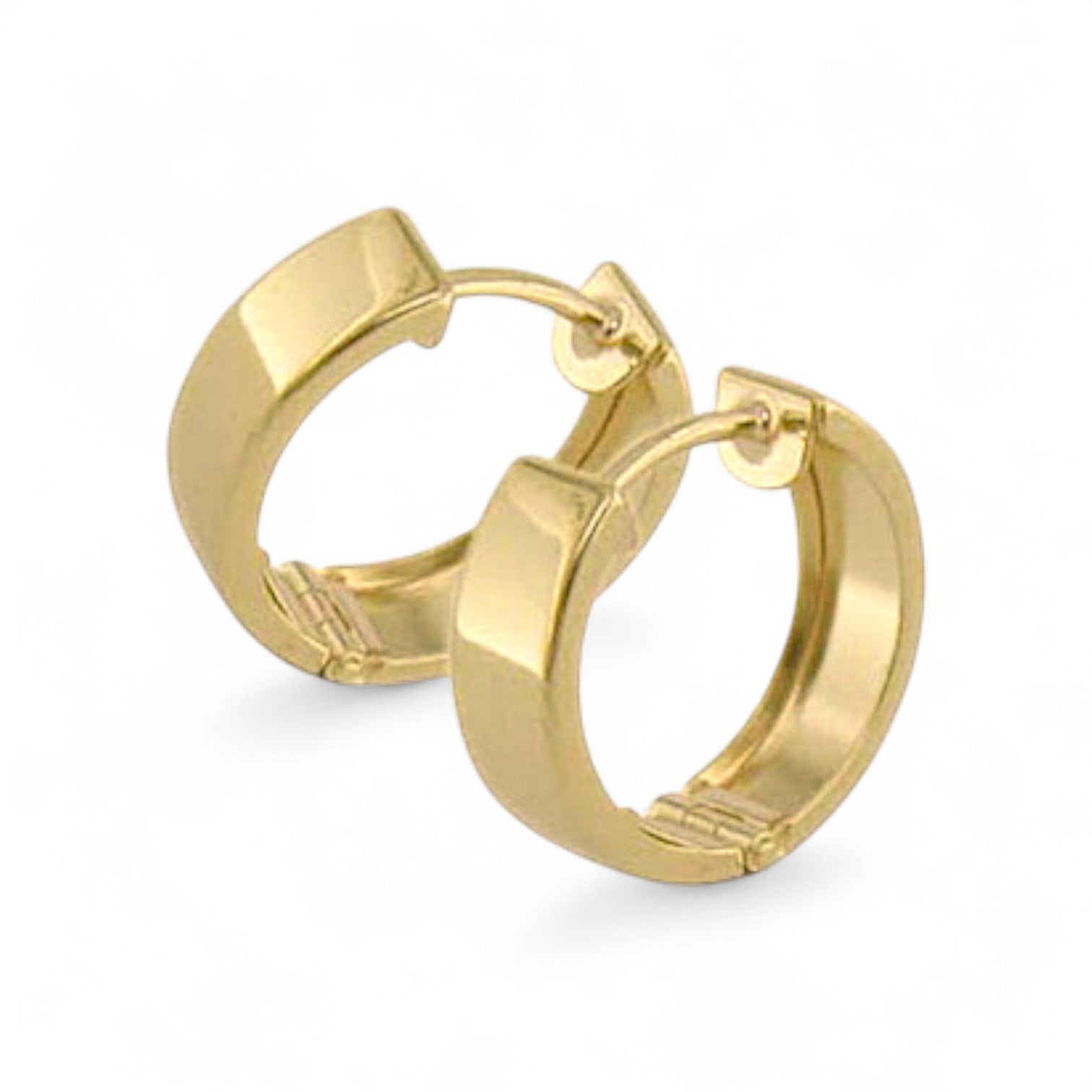 9ct Gold Chunky Huggie Earrings