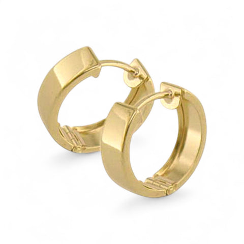 9ct Gold Chunky Huggie Earrings