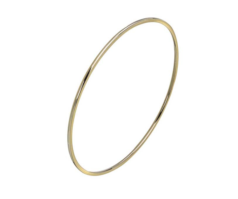 9ct Solid Gold round Bangle