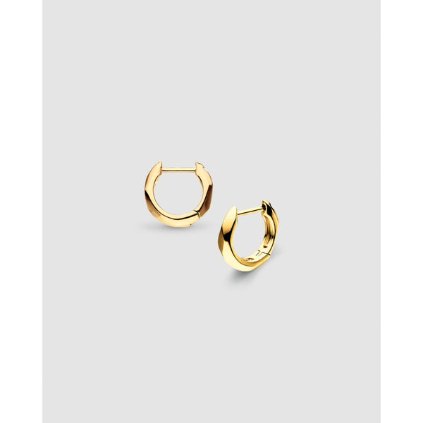 Glint Geo Golden Hoop Earrings