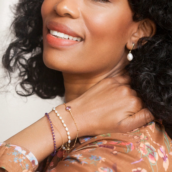 Christin Ranger Natural Gemstone Friendship Bracelet