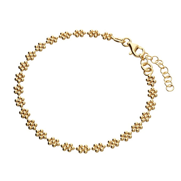 Gold Multi-Flower Bracelet