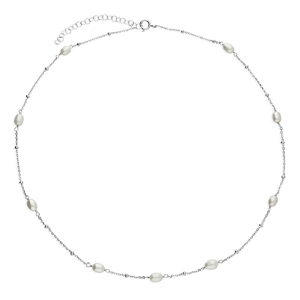Freshwater Pearl Station Necklace
