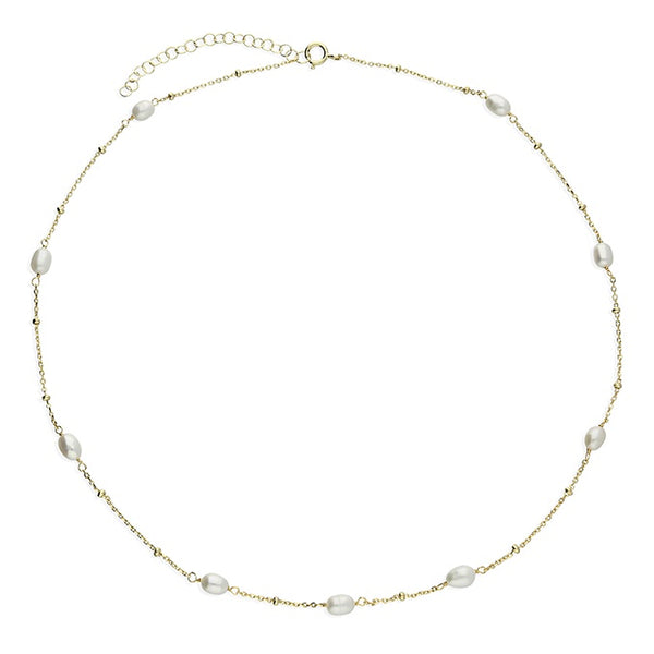 Freshwater Pearl Station Necklace