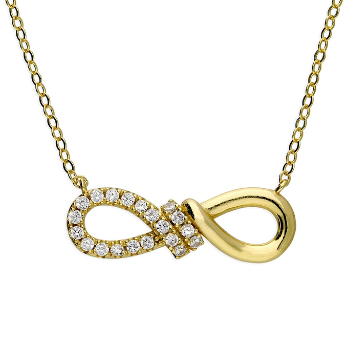 Cubic Zirconia Infinity Necklace