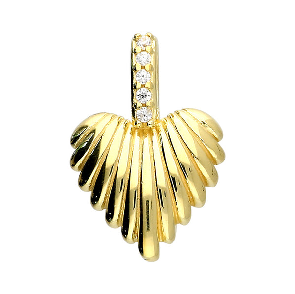 Shell Heart Diamanté 18" Necklace