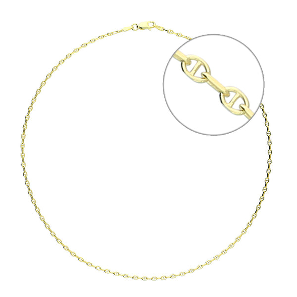 Silver & Gold Anchor Style Chain