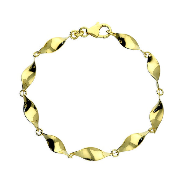 Gold Plated Wave Style Bracelet