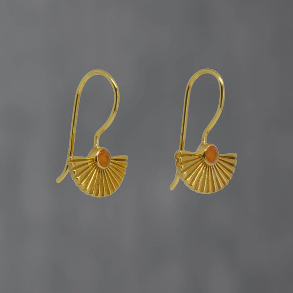 Beyond Biasa Textured Fan Earrings