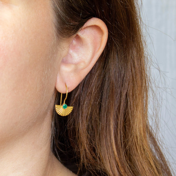 Beyond Biasa Textured Fan Earrings