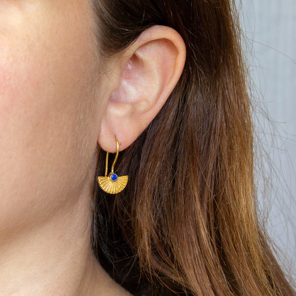 Beyond Biasa Textured Fan Earrings