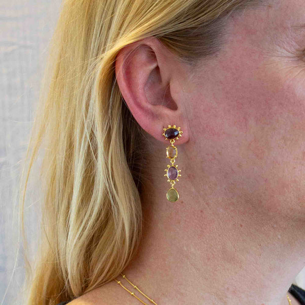 Beyond Biasa Gemstone Bodhi Earrings