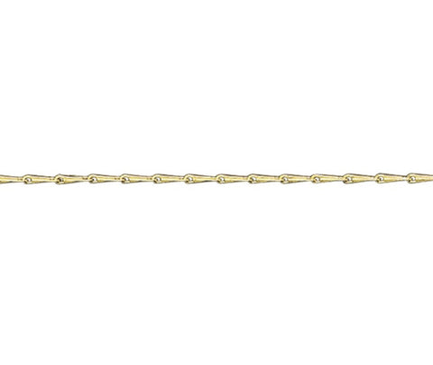 9ct Gold Medium-Weight 16-18" Hayseed Chain Necklace
