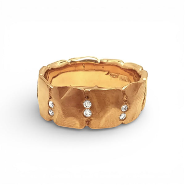 9ct Rose Gold 10 Diamond Trail Ring