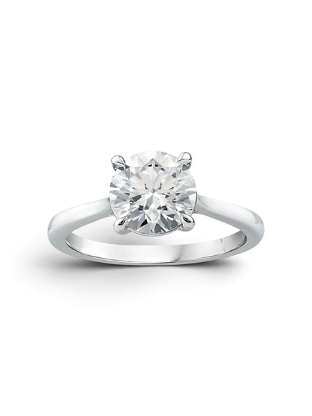 Platinum 2.01ct Round Brilliant Solitaire Diamond Ring
