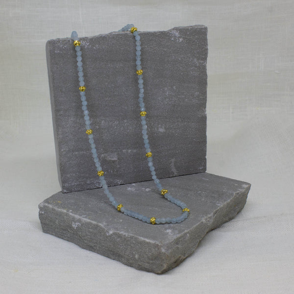 Beyond Biasa Dainty and Faceted Gemstone Beaded Necklace