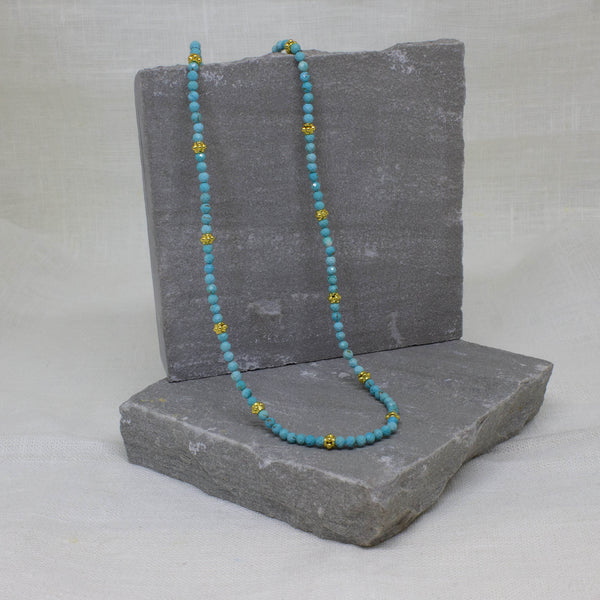 Beyond Biasa Dainty and Faceted Gemstone Beaded Necklace