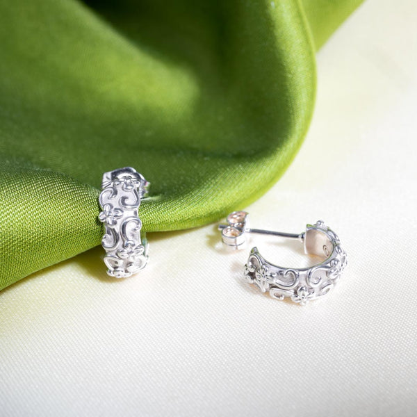 Kit Heath Blossom Flyte Honey Flower Chunky Hoop Earrings