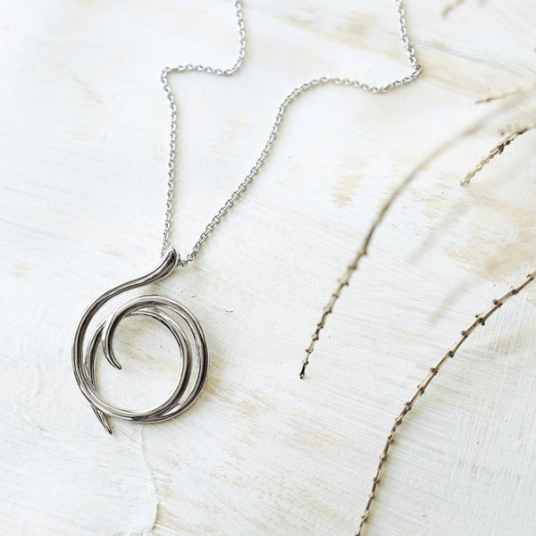 Kit Heath Sterling Silver Helix Wrap Necklace