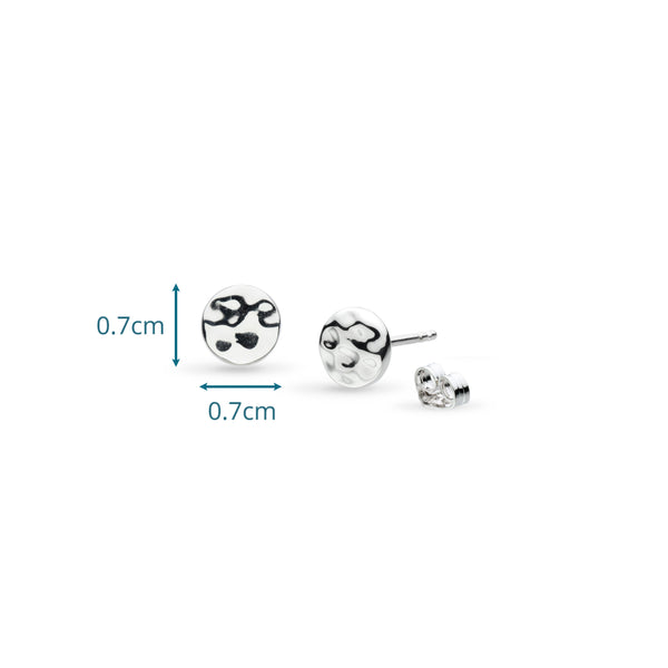 Kit Heath Mirage Reflect Golden Round Disc Stud Earrings