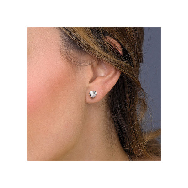 Kit Heath Miniatures Sweet Heart Pavé Stud Earrings