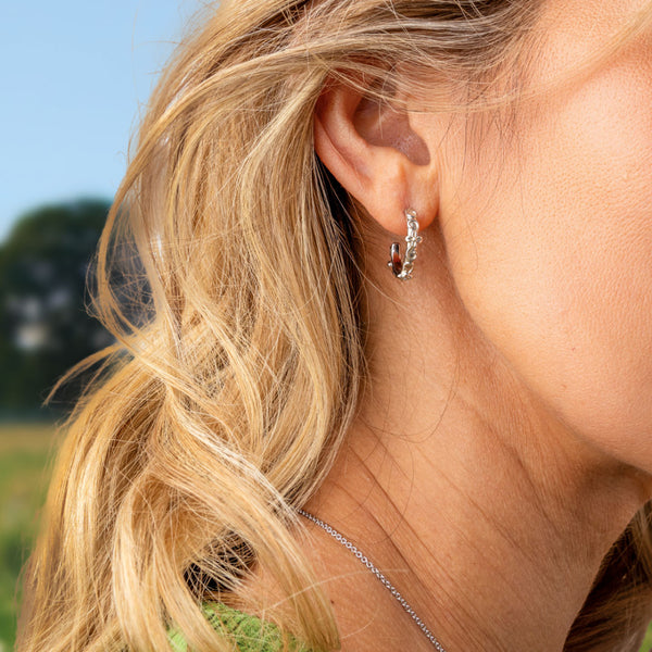 Kit Heath Blossom Flyte Honey Flower Hoop Earrings