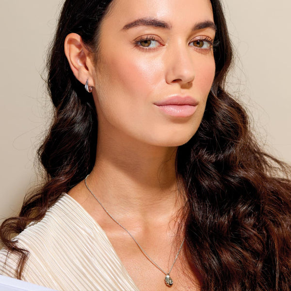 Kit Heath Océane Shell Wave Hoop Earrings