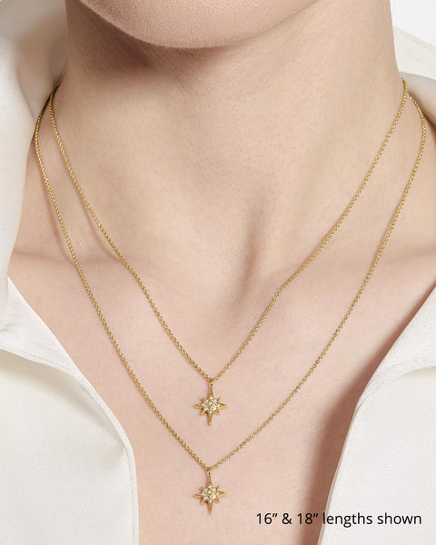 Kit Heath Céleste North Star Golden Petite Necklace