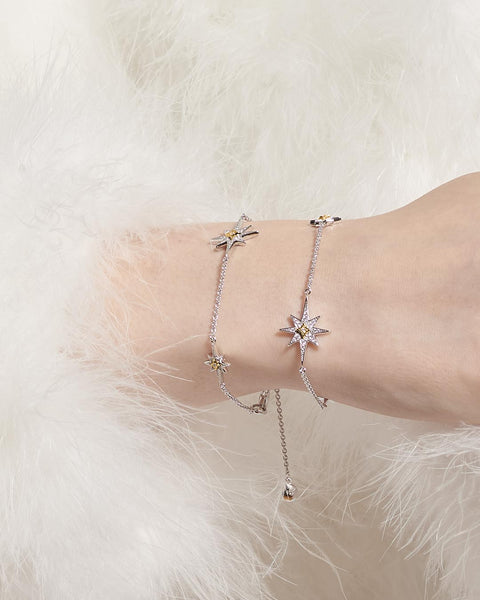 Kit Heath Céleste North Star Golden Two-Tone Station Slider Bracelet