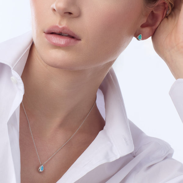 Kit Heath Coast Pebble Blue Opal Necklace