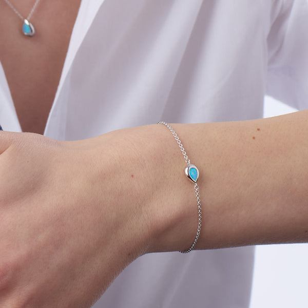 Kit Heath Coast Pebble Blue Opal Slider Bracelet