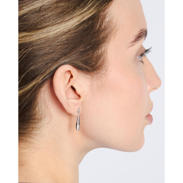 Coast Pebble Smooth Slim Stud Drop Earrings