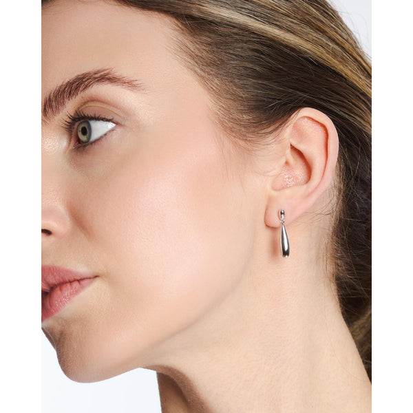 Coast Pebble Smooth Slim Stud Drop Earrings