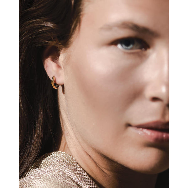 Glint Geo Golden Hoop Earrings