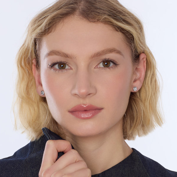 Kit Heath Mirage Reflect Golden Round Disc Stud Earrings