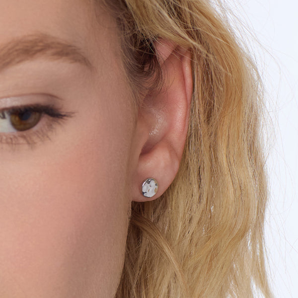 Kit Heath Mirage Reflect Golden Round Disc Stud Earrings