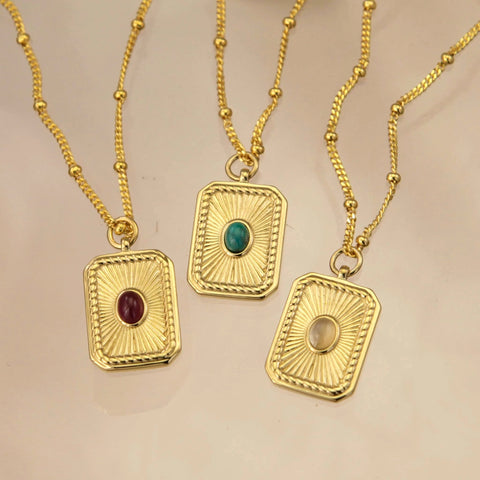 Christin Ranger Birthstone Necklaces in Gold