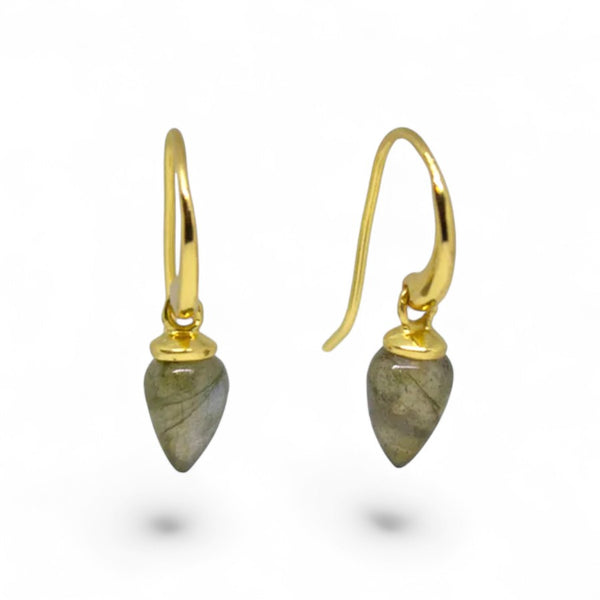 Beyond Biasa Gemstone Droplet Earrings