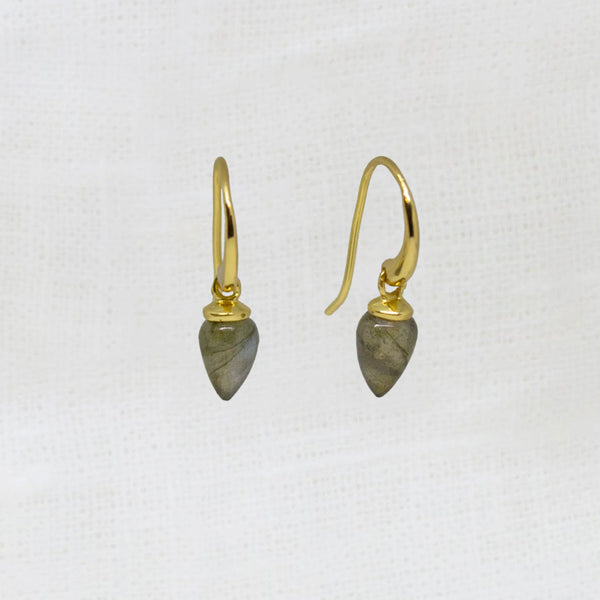 Beyond Biasa Gemstone Droplet Earrings