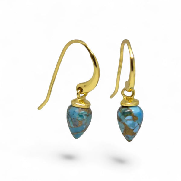 Beyond Biasa Gemstone Droplet Earrings