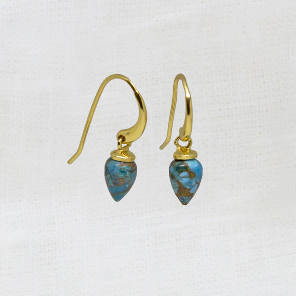 Beyond Biasa Gemstone Droplet Earrings